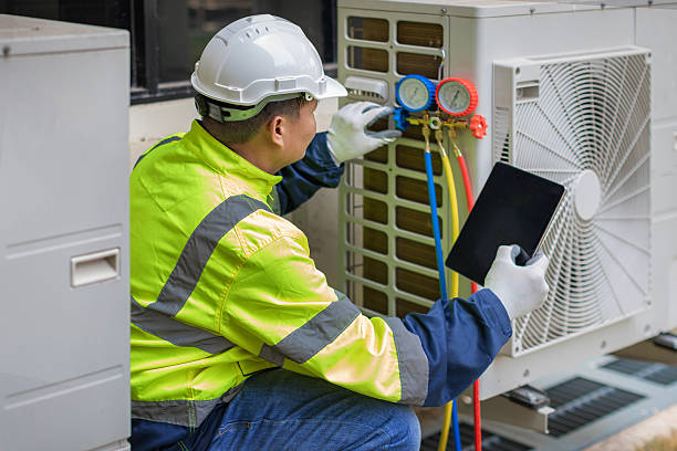 Professional Hvac technician working in Dormansville, NY